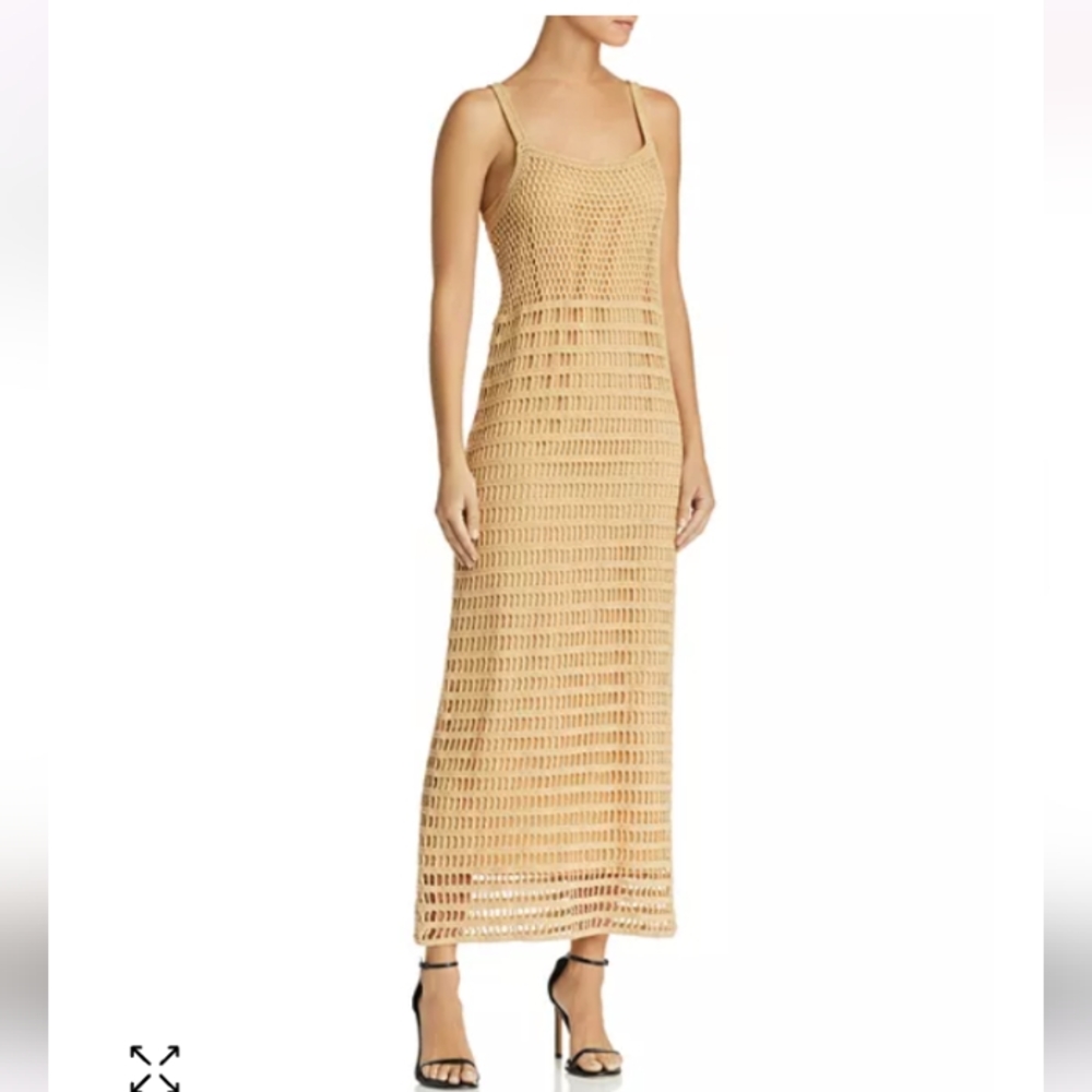 Elizabeth and James Edna Crochet Maxi Dress Coastal Boho Resort Wear